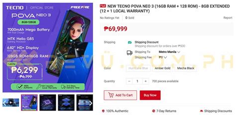 Tecno Pova Neo 3 To Launch In Ph With P6 799 Price Tag Revü