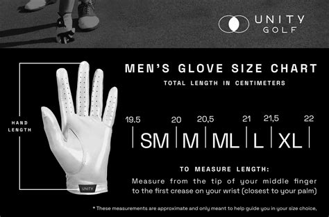 Glove Sizing Chart – Unity Golf Co