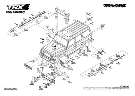 Exploded View Traxxas Trx 4 Mercedes G500 110 Tqi Rtr Body Astra