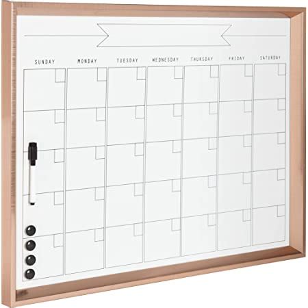 Amazon DesignOvation Beatrice Framed Magnetic Dry Erase Monthly