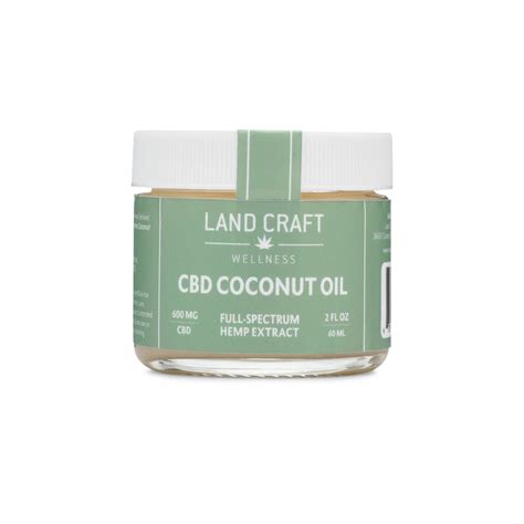 Cbd Coconut Oil 600mg Landcraft Wellness