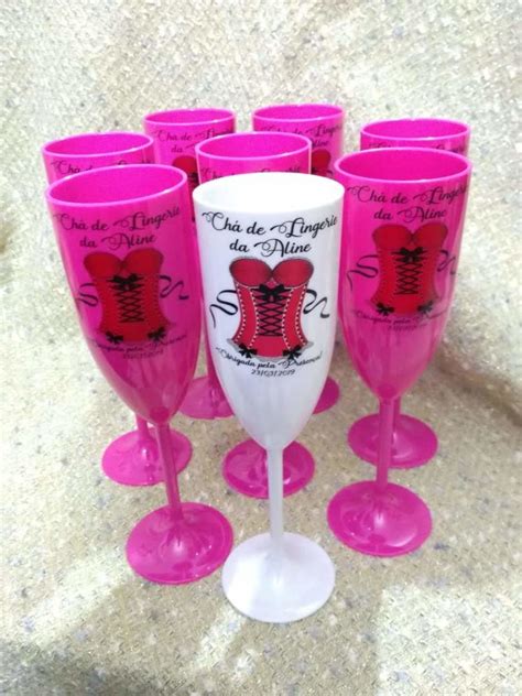 Taça Colorida Chá de Lingerie chá de Apê Novo chá de Cozinha