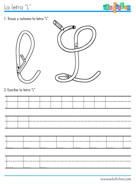 Ficha Para Aprender La Letra L Recursos Y Fichas Educativas Images