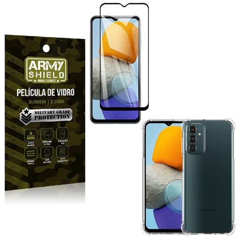 Kit Combo X Samsung Galaxy A G Capa Transparente Tpu Pel Cula