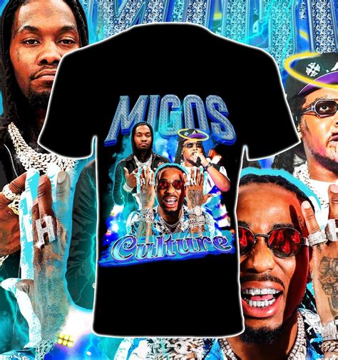 MIGOS Design Tshirt Hip Hop Rap Shirt Migos Tshirt Etsy