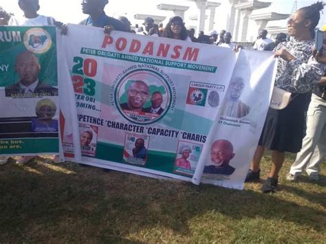 Photos Thousands Of Peter Obi Supporters Hold Rally In Abuja News Band