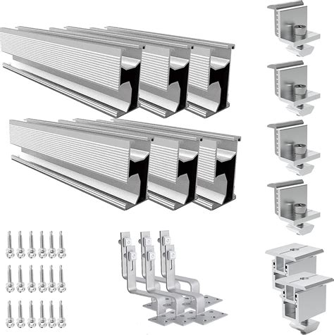 Set Di Montaggio Per Tettuccio Fotovoltaico Con Binario Di Fissaggio