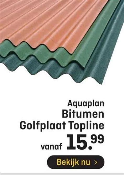 Aquaplan Bitumen Golfplaat Topline Aanbieding Bij Hubo 1Folders Nl