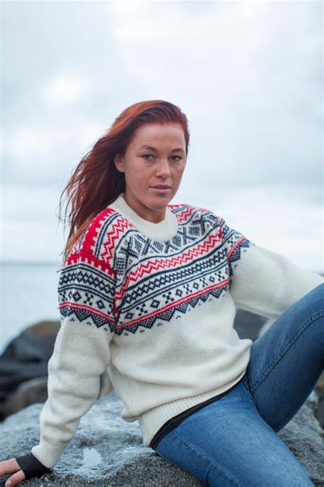 Faroese Jumper From Norwool Of Pure New Wool With Classic Pattern