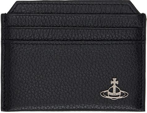 Vivienne Westwood Black Slim Card Holder Ssense