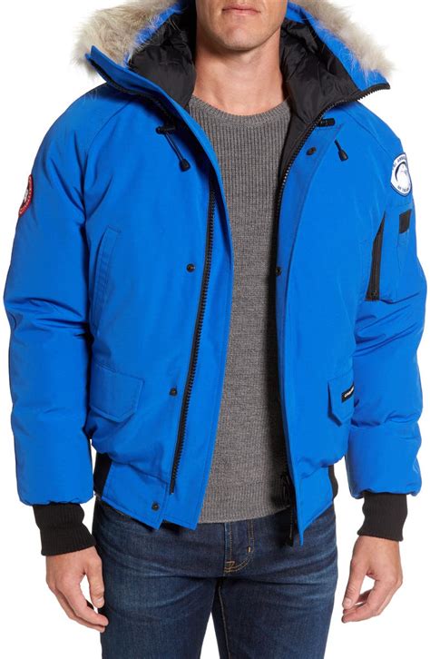 Canada Goose Pbi Chilliwack Down Bomber Jacket With Genuine Coyote Trim