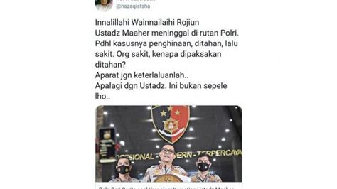 Novel Baswedan Pertanyakan Ustaz Maaher Sakit Kenapa Dipaksakan Ditahan