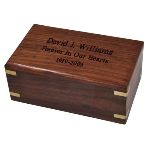 Wood Cremation Urns : Perfect Wooden Box Urn - 4 Sizes