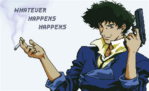 [OC] [CC] Spike from Cowboy Bebop (300x184px) : r/PixelArt