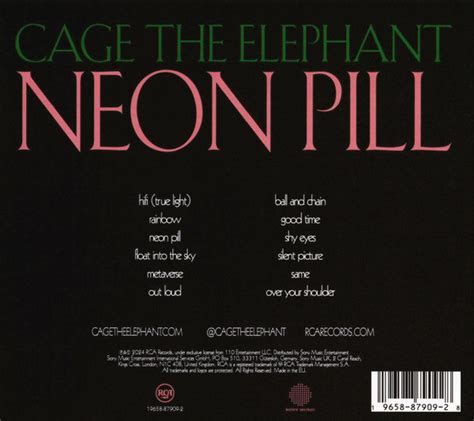 Cage The Elephant Neon Pill Cd Dancing Bear