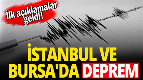 İstanbul deprem İstanbul depremi 4 Aralık