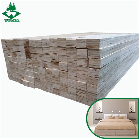 E0 Laminated Veneer Lumber LVL Plywood Board For Bed Slat Furniture