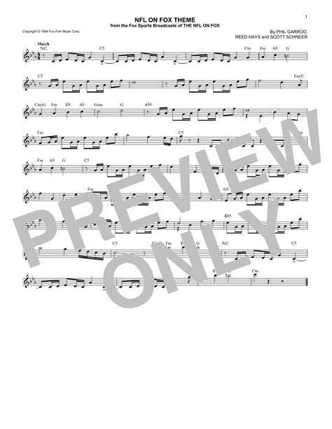 NFL On Fox Theme | Sheet Music Direct