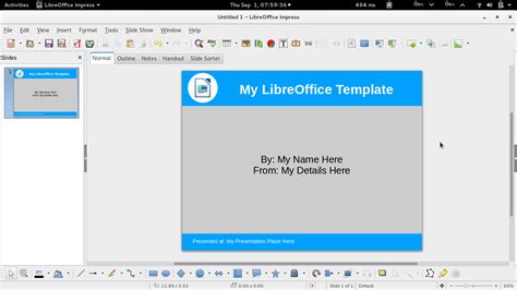 How To Create Simple Libreoffice Impress Presentation Template