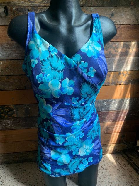 Vintage Pinup Floral Swimsuit Gem