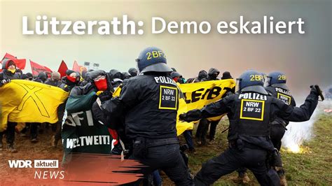 Lützerath Demo Zusammenstöße zwischen Polizei und Aktivisten