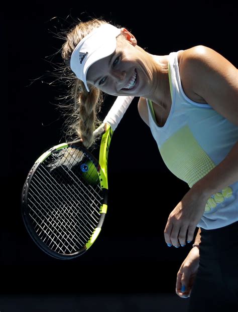 Caroline Wozniacki: Practice Session at the Australian Open 2018 -25 ...