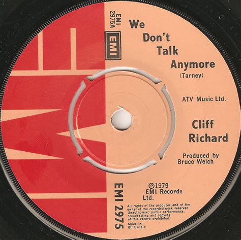 Cliff Richard We Don T Talk Anymore Releases Discogs