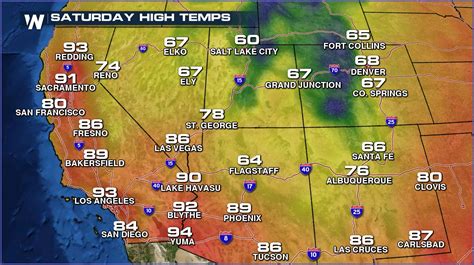 Southern California Weather Temperature Map - Maps : Resume Template ...