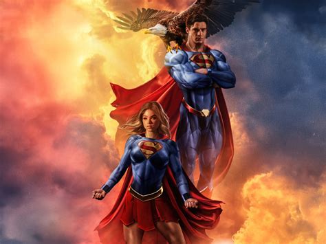 1400x1050 Superman And Supergirl Unite Wallpaper1400x1050 Resolution