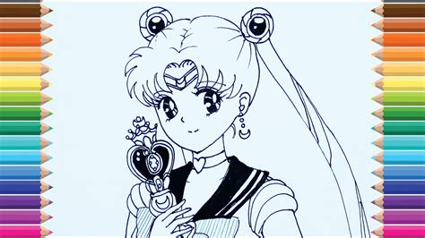 Cách vẽ thủy thủ mặt trăng Usagi / How to draw sailor moon - YouTube