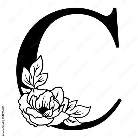 Letter C Monogram Clip Art Vector Clip Art Online Royalty 52 Off