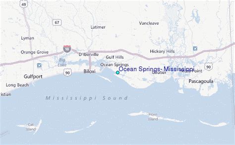 Ocean Springs, Mississippi Tide Station Location Guide