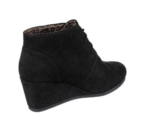 SHIEKH Women S Lace Up Wedge Bootie Rex S FD REX S BLK Shiekh