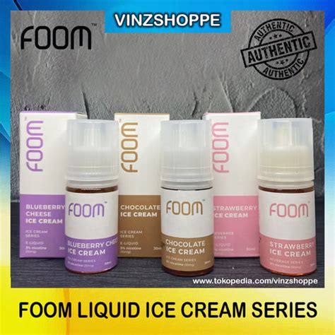 Jual Liquid Salt Foom Ice Cream Series Ml By Foom Lab Nic Mg