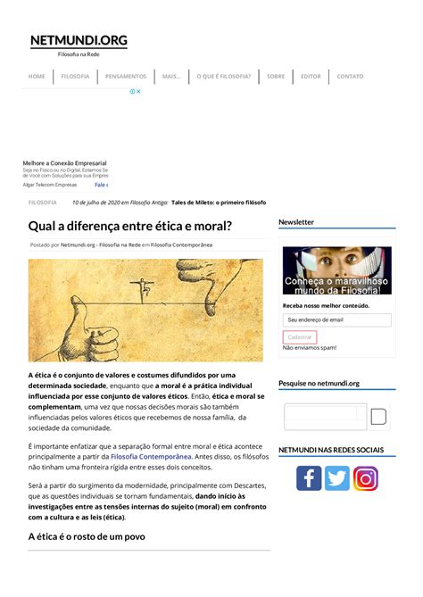 Qual é A Diferença Entre Moral E ética