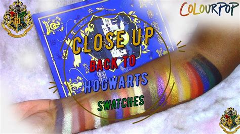 COLOURPOP X HARRY POTTER L BACK TO HOGWARTS L CLOSE UP SWATCHES L