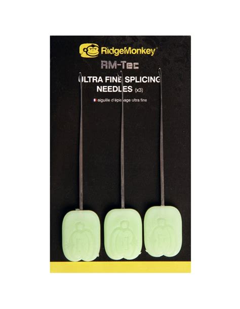 Aguja RidgeMonkey RM Tec Ultra Fine Splicing Needles x3 Armería