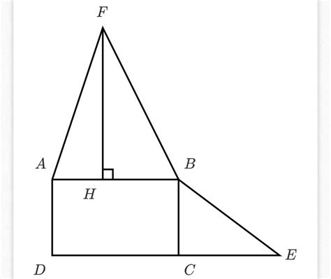 On considère la figure ci dessous où FH 6 AH 2 ABCD est un rectangle