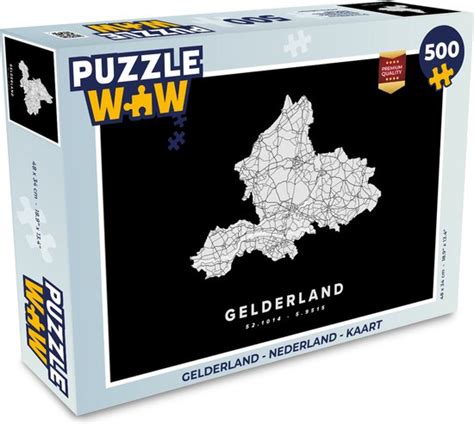 Puzzel Gelderland Nederland Kaart Legpuzzel Puzzel Stukjes