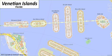 Venetian Islands Map | Miami, Florida, U.S. | Detailed Maps of Venetian ...