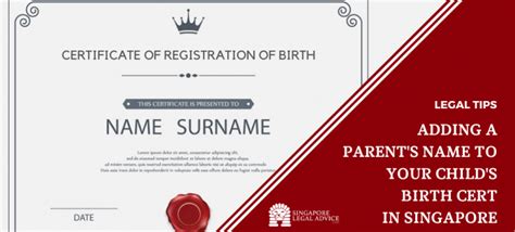 Singapore Birth Certificate