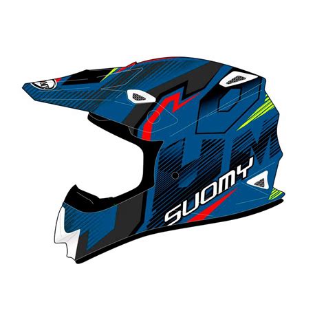 Suomy Casco Motocross Cruzado Suomy Mr Jump Unleashed Azul Motardinn