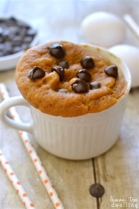 Pumpkin Chocolate Chip Mug Cake She Cathy Or So She Says