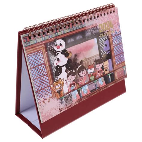 Dessin Anim Mignon Calendrier Bureau Horaire Chinois Poche Eur