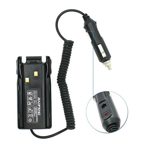 Original Car Charger Battery Eliminator For Baofeng Uv Uv Or Uv