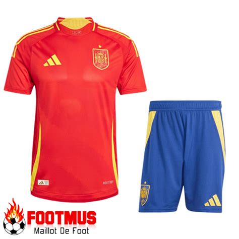 Grossiste Maillot Espagne Enfant Domicile UEFA Euro 2024 Pas Chere