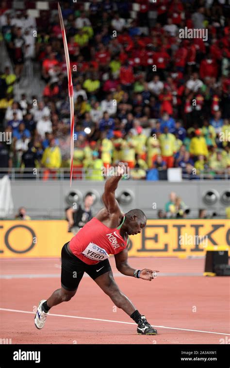 Doha Qatar 6th Oct 2019 Julius Yego Of Kenya Competes During The