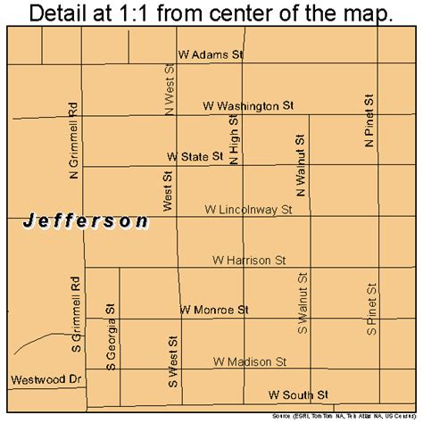 Jefferson Iowa Street Map 1939450