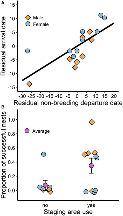 Frontiers Sex Specific Spatiotemporal Variation And Carry Over Effects In A Migratory Alpine