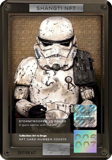 Stormtrooper Vs Drugs The Soldier 006007 Philippe Shangti Cards